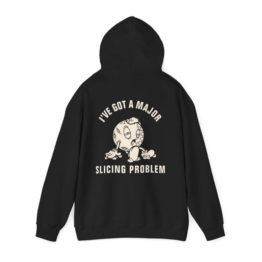 Major Slicing Problem Hoodie – Vintage Style Cartoon Golf Ball Hoodie